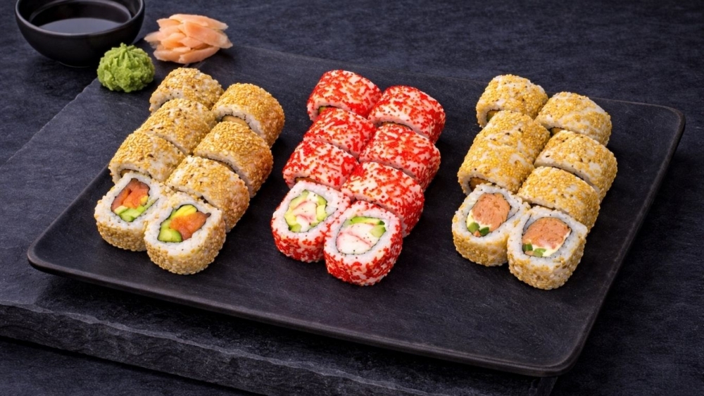 California med laks
Kalifornia med surimi
California med tunfisk 
24 bitter