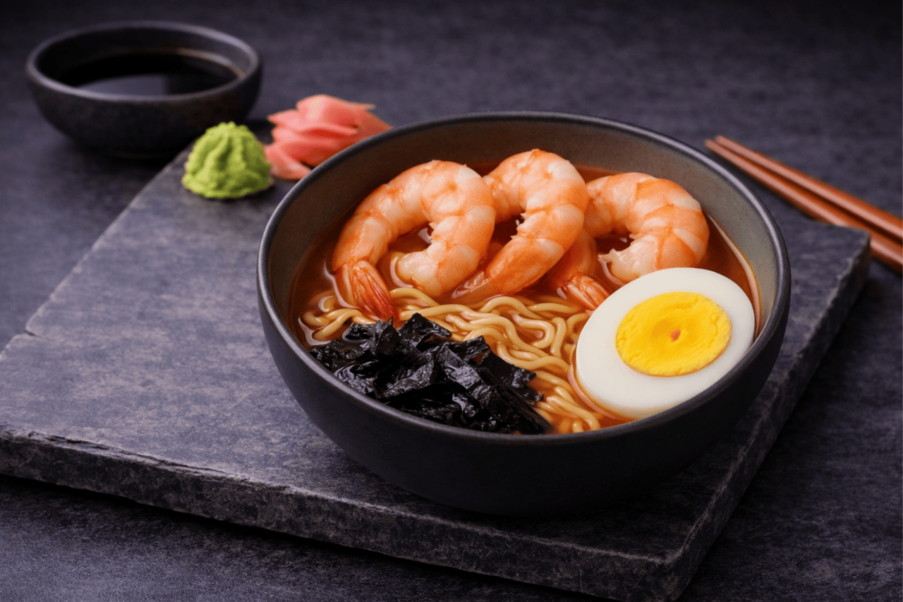 Ramen med reke